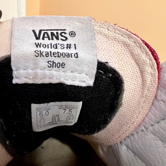 Vans Women’s SK8-HI Towny Port Red Suede Skater Sneakers - Picture 11 of 12